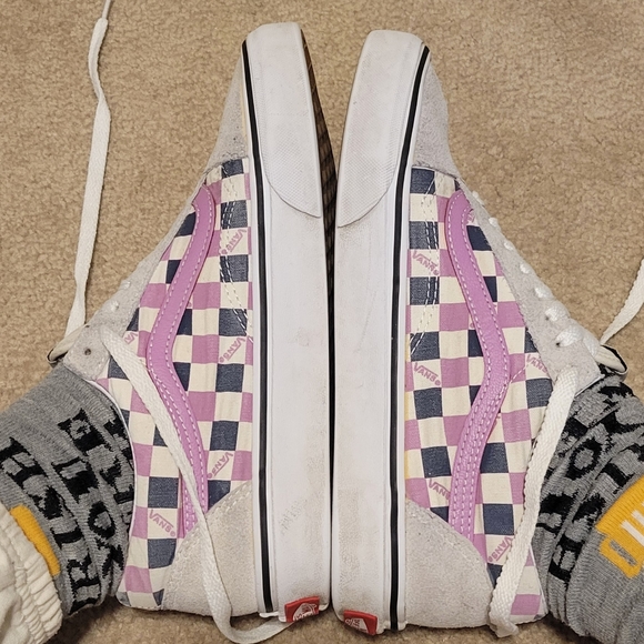 Purple and Tan Women's size 8.5 Vans *Spring Clearance* - Picture 6 of 7